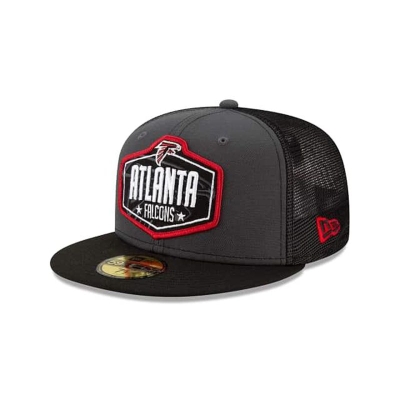 Atlanta Falcons Gorra | New Era NFL Draft 59fifty Fitted Cap Mexico - Grises